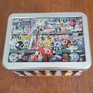 Super Bowl XXV commemorative tin